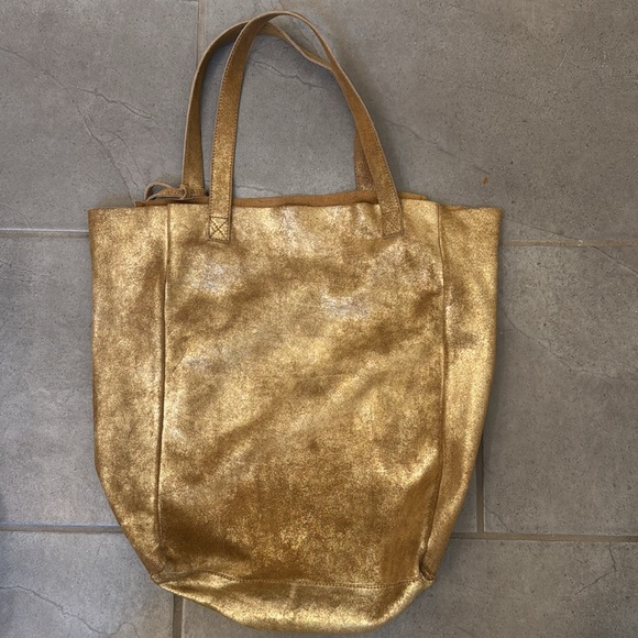 Shiraleah metallic gold leather bag - Picture 5 of 10